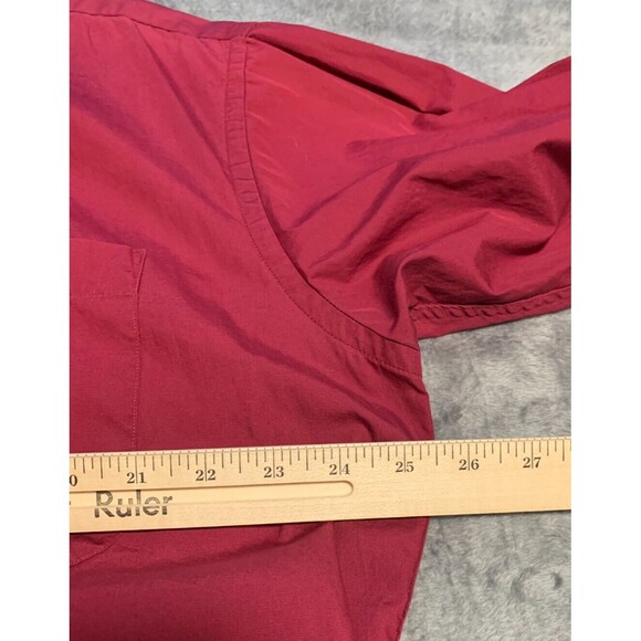 Payne Stewart Shirt Mens 16 1/2 32/33 Maroon Long Sleeve Button Up Classic - Picture 8 of 13